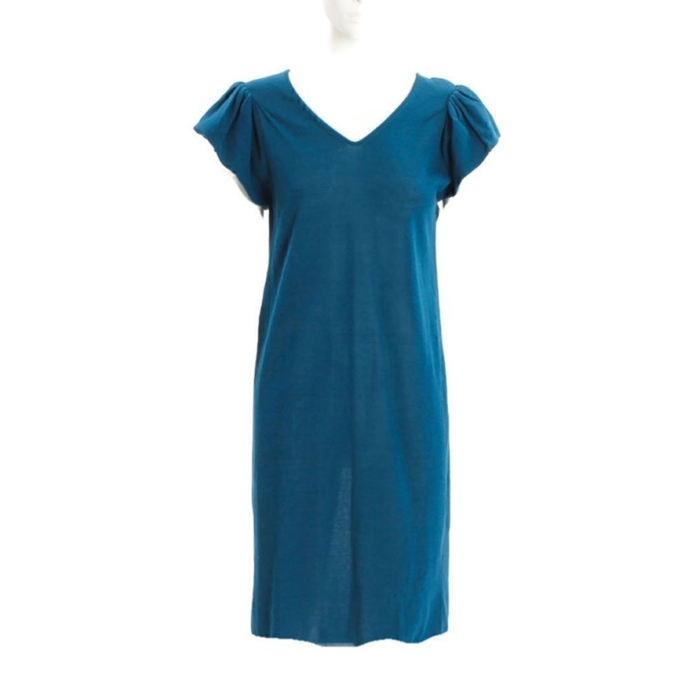 Yves Saint Laurent Teal Knit Dress Sz S